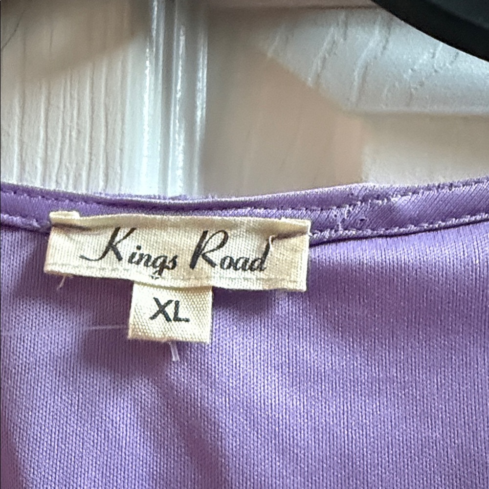 Chic Lavender Ruffle Dress - Picture 4 of 5